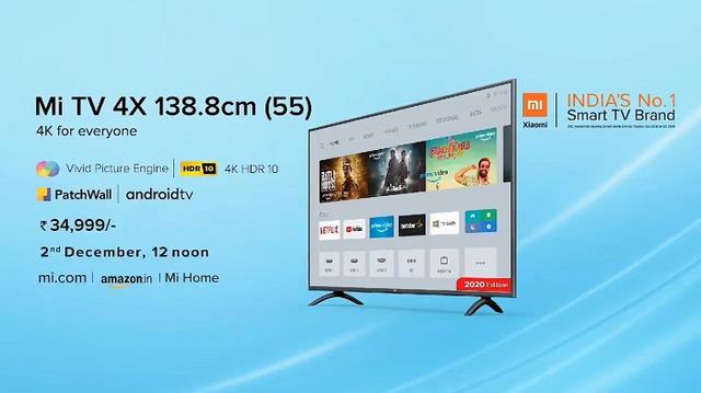 2020款小米电视4X正式发布，售价3440元-第1张图片-IT新视野